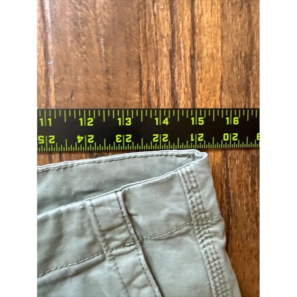 Zara Cargo Pants Women SZ 31 Olive Green Baggy Wide Leg Utility Y2K Military 90s - Picture 9 of 13